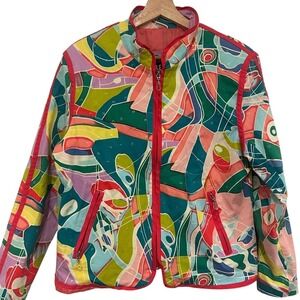 REDD Jeans Multicolor Abstract Blazer, vintage size 12‎